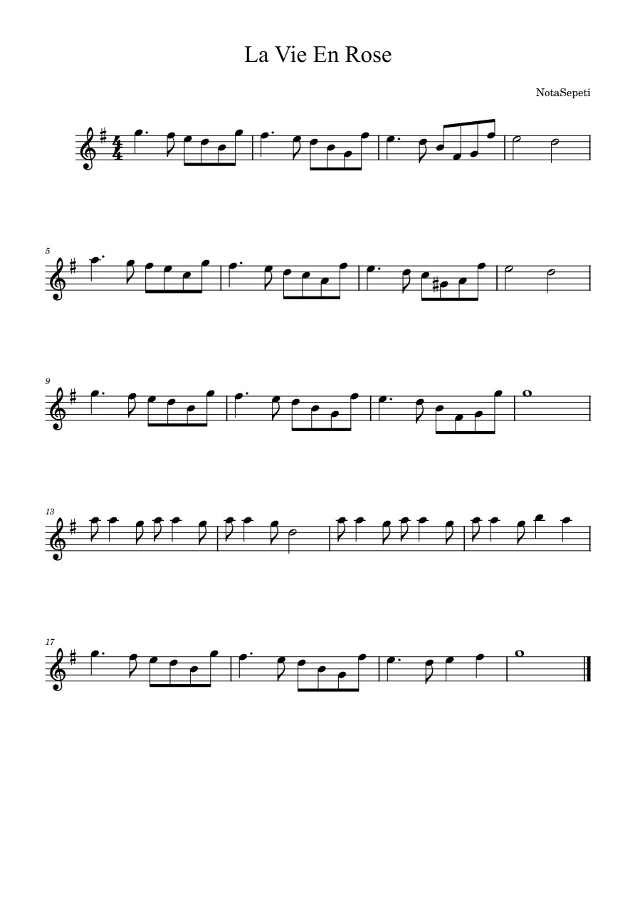 La Vie En Rose